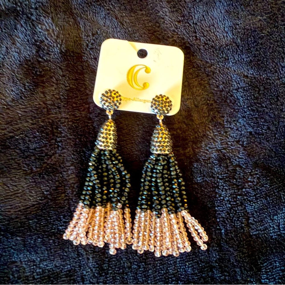 BEADED DROP EARRINGS
